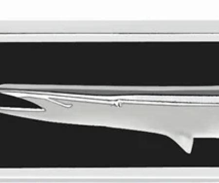 AMD Fender Emblem with Fish, "V8", LH, 68 Barracuda K-2786591