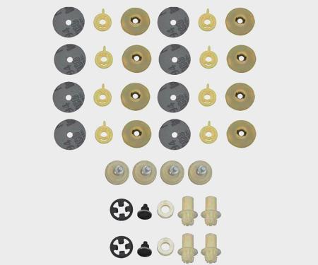 Detroit Muscle Technologies Mopar A Body 72 Duster Demon Door Window Glass Roller Hardware Kit IMPROVED ADU7272DX01