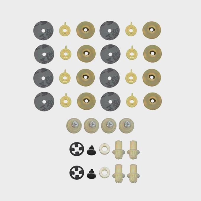 Detroit Muscle Technologies Mopar A Body 72 Duster Demon Door Window Glass Roller Hardware Kit IMPROVED ADU7272DX01