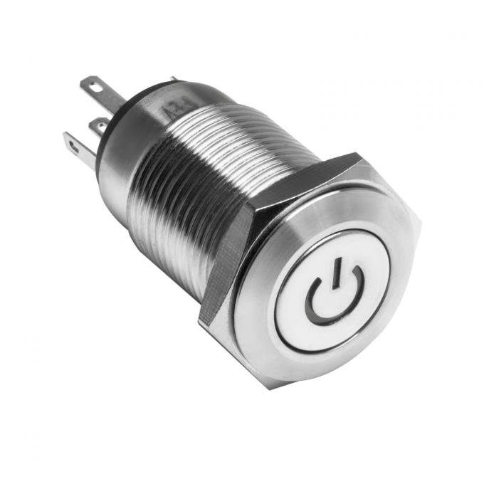 Oracle Lighting Pre-Wired Power Symbol On/Off Flush Mount LED Switch, UV/Purple 2009-007