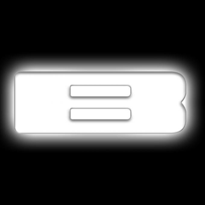 Oracle Lighting Universal Illuminated LED Letter Badges, Matte White Surface Finish, B 3140-B-001