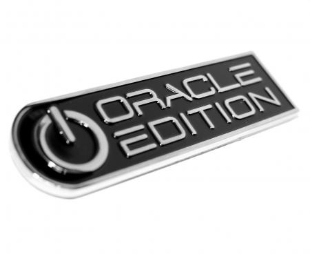 Oracle Lighting Edition Badge, Right/Passenger, Black/White 8031-504