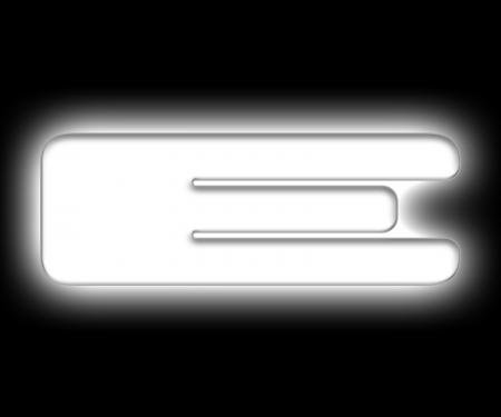 Oracle Lighting Universal Illuminated LED Letter Badges, Matte White Surface Finish, E 3140-E-001