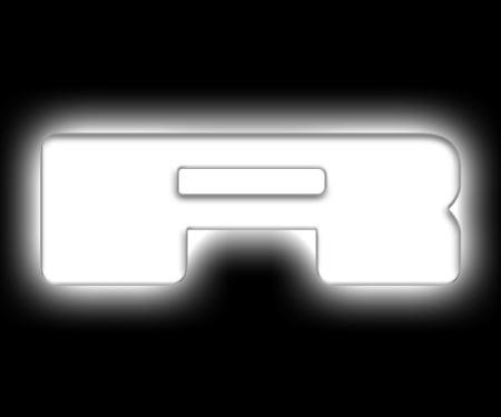 Oracle Lighting Universal Illuminated LED Letter Badges, Matte White Surface Finish, R 3140-R-001