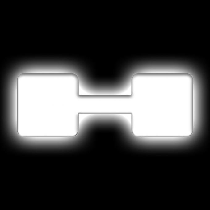 Oracle Lighting Universal Illuminated LED Letter Badges, Matte White Surface Finish, H 3140-H-001