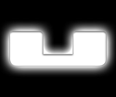 Oracle Lighting Universal Illuminated LED Letter Badges, Matte White Surface Finish, U 3140-U-001