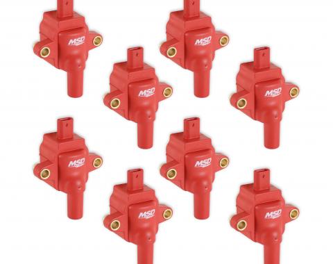 MSD 7.3L GODZILLA IGNITION COIL, RED, SET of 8 82838