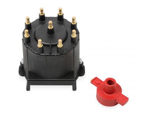 MSD GM External Coil Black Distributor Cap & Rotor, 84063