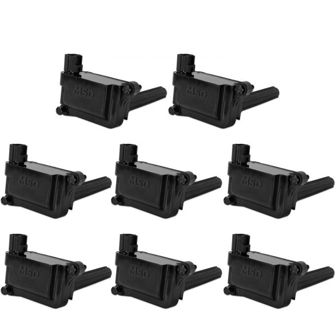 MSD Ignition Coil, Blaster, HEMI, Black, 8-Pack 825583