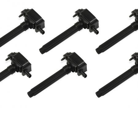 MSD Ignition Coil, Blaster, Chrysler V6, Black, 6-Pack 827363
