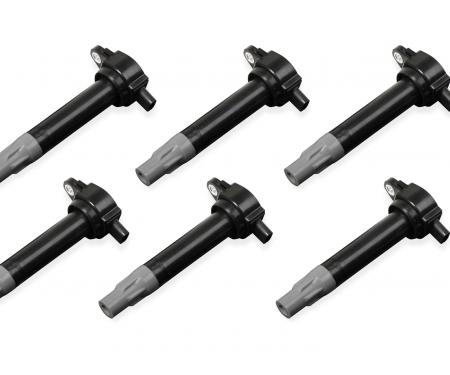 MSD Ignition Coil, Blaster, Chrysler V6, Black, 6-Pack 827263