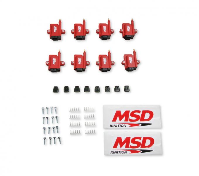 MSD Ignition Coil, Smart, 8-Pack, Red 8289-8