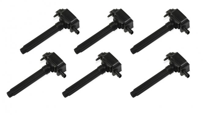 MSD Ignition Coil, Blaster, Chrysler V6, Black, 6-Pack 827363