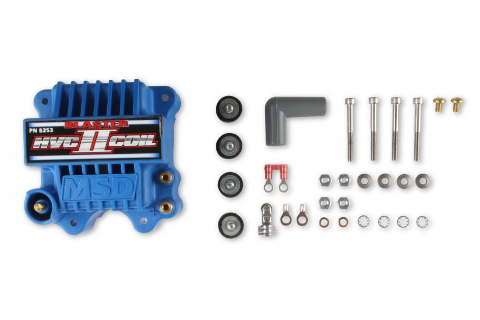 MSD Ignition Coil, Blaster Series, HVC-2, Blue 8253 | Moparts