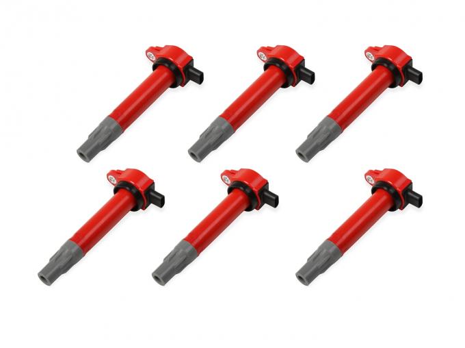 MSD Ignition Coil, Blaster, Chrysler V6, Red, 6-Pack 82726