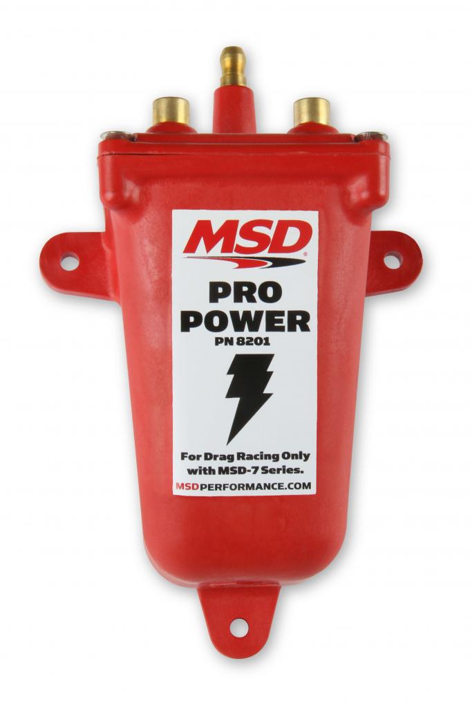 MSD Ignition Coil, Pro Power Series, Red 8201