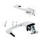 AMD Exterior Door Handles, Inward and Outward, Chrome, Pair, 68-70 Dodge Plymouth B-Body T-MP5231