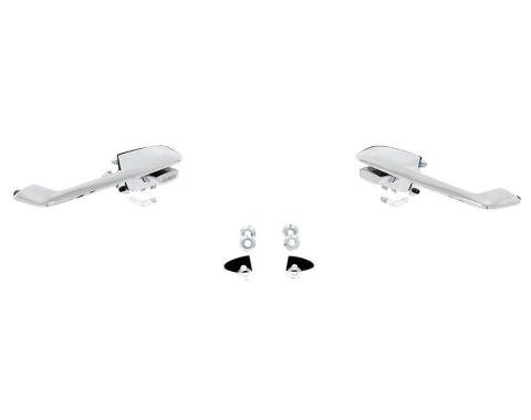 AMD Exterior Door Handles, Inward and Outward, Chrome, Pair, 68-70 Dodge Plymouth B-Body T-MP5231