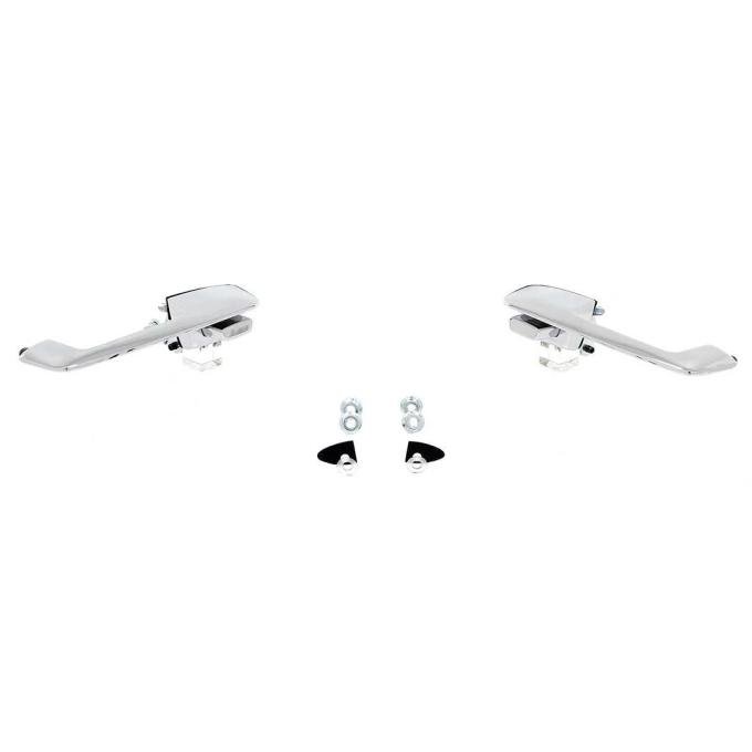 AMD Exterior Door Handles, Inward and Outward, Chrome, Pair, 68-70 Dodge Plymouth B-Body T-MP5231
