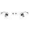 AMD Exterior Door Handles, Inward and Outward, Chrome, Pair, 68-70 Dodge Plymouth B-Body T-MP5231