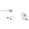 AMD Exterior Door Handles, Inward and Outward, Chrome, Pair, 68-70 Dodge Plymouth B-Body T-MP5231