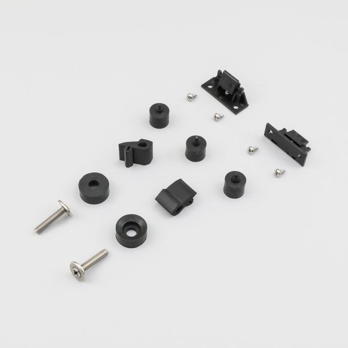 Detroit Muscle Technologies Mopar E Body 70-74 Barracuda Hood Bumper Set with Hood Wedges ECU7074BB90W