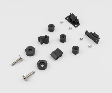 Detroit Muscle Technologies Mopar E Body 70-74 Barracuda Hood Bumper Set with Hood Wedges ECU7074BB90W