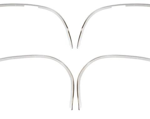 AMD Wheel Opening Molding Set, 4pcs, 68-70 Dodge Coronet and Super Bee F-CRWM