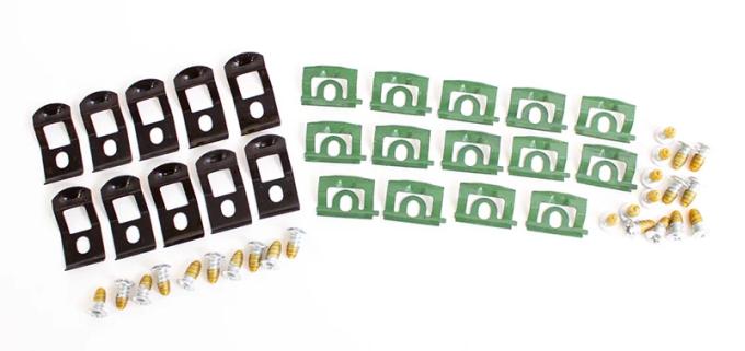 AMD Windshield Molding Clip & Screw Set (48pcs), 66-67 Dodge Plymouth B-Body 2DR Hardtop & Convertible X385-1466-1S