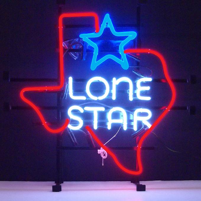 Neonetics Standard Size Neon Signs, Texas Lone Star Neon Sign