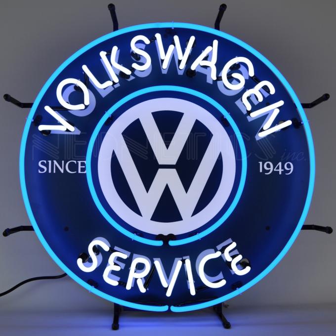 Neonetics Standard Size Neon Signs, Volkswagen Service Neon Sign