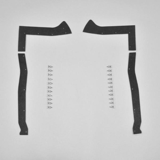 Detroit Muscle Technologies Mopar B Body 67 Belvedere Headlight Splash Shields BBE6767SS10