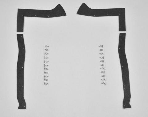 Detroit Muscle Technologies Mopar B Body 67 Belvedere Headlight Splash Shields BBE6767SS10