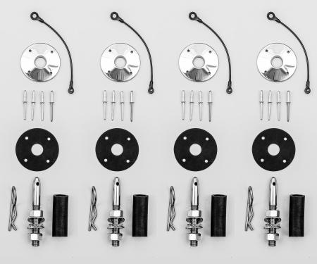 Detroit Muscle Technologies Mopar B Body 69 1/2 Roadrunner Super Bee A12 440 Six Pack Lift Off Hood Pin Set A126969HP01