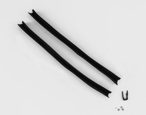 Detroit Muscle Technologies Mopar B Body 68-70 2D CONVERTIBLE Door Glass Rear Lower Lock Side Run Channel Flocked Rubber Guide BXX6870WS70-AS990032