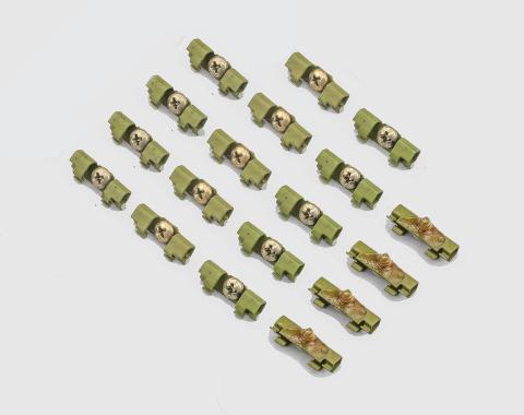 Detroit Muscle Technologies Mopar B Body 62-63 Belvedere Fury Savoy Polara Windshield Reveal Trim Clip Set BXX6263TC01-C8012