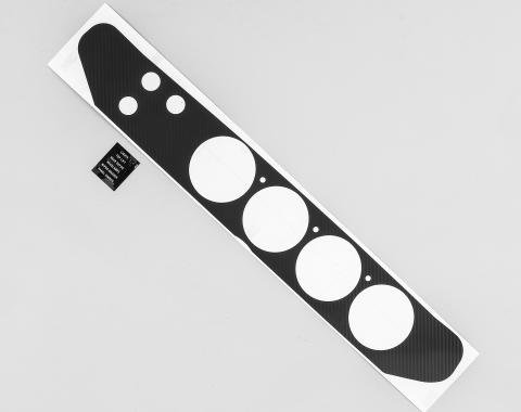 Detroit Muscle Technologies Mopar E Body 72 73 74 Rallye Dash CARBON Vinyl Overlay 3 hole switch EXX7274OL43-CARBON