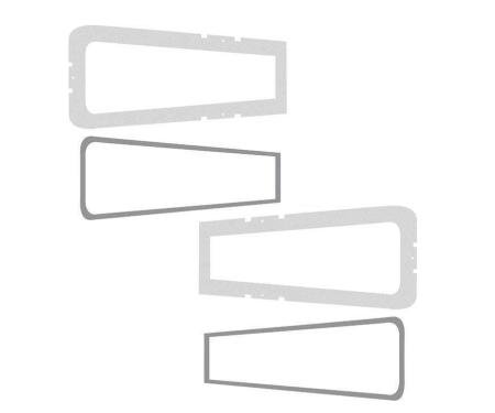 Detroit Muscle Technologies Mopar B Body 67 Coronet Base Model Taillight Gaskets BCO6767TL01