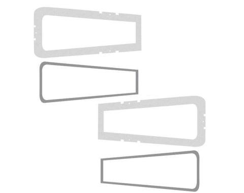 Detroit Muscle Technologies Mopar B Body 67 Coronet Base Model Taillight Gaskets BCO6767TL01