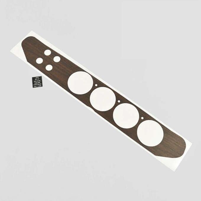 Detroit Muscle Technologies Mopar E Body 72-74 Rallye Dash Overlay - 4 HOLE, WALNUT WOODGRAIN EXX7274OL44-WALNUT