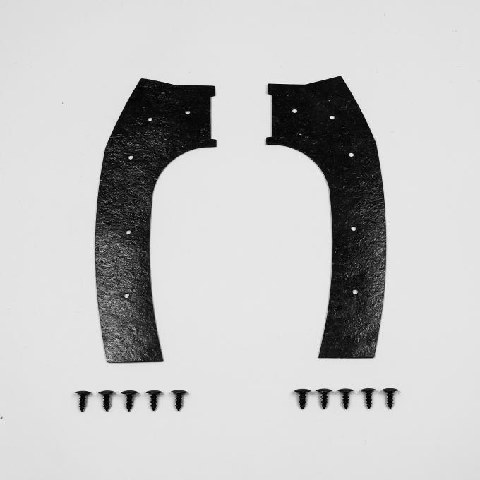 Detroit Muscle Technologies Mopar F Body 76-80 Fender Headlight Splash Dust Shields Aspen Volare FXX7680SS10