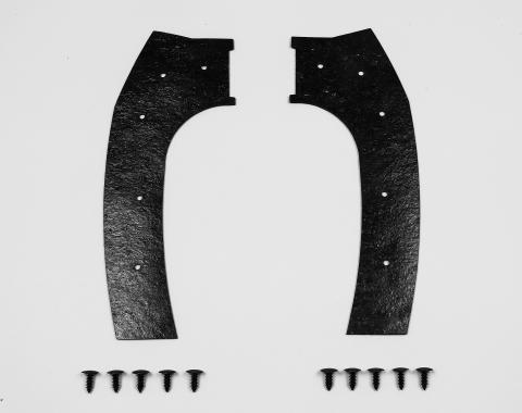 Detroit Muscle Technologies Mopar F Body 76-80 Fender Headlight Splash Dust Shields Aspen Volare FXX7680SS10