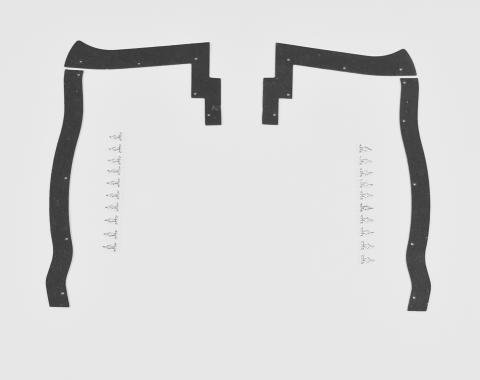 Detroit Muscle Technologies Mopar B Body 66 67 Coronet Headlight Splash Shields BCO6667SS10