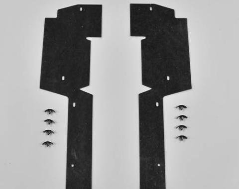 Detroit Muscle Technologies Mopar B Body 73-74 Charger Satellite Radiator Side Splash Shield Set BXX7374SS30