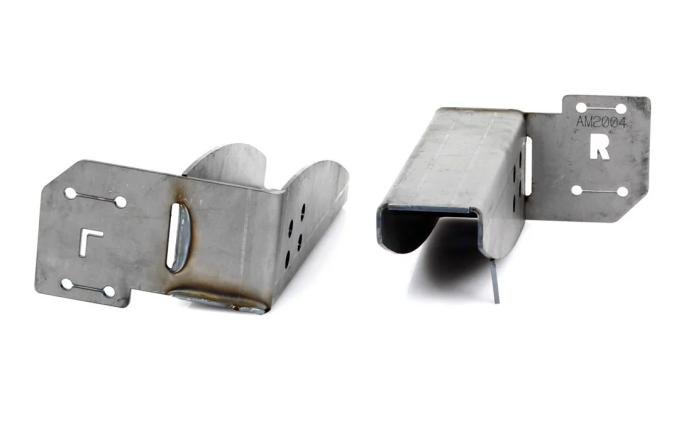 AMD Front Spring Relocation Buckets, LH/RH Pair, 70-74 Dodge Plymouth E-Body X865-1570-2S