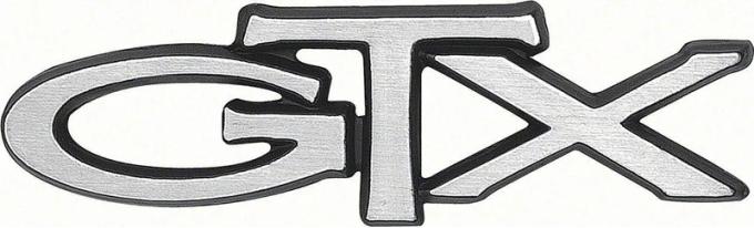 AMD Trunk Lid Emblem, "GTX" (Adhesive-Backed Style), 1972-74 GTX K-3680160