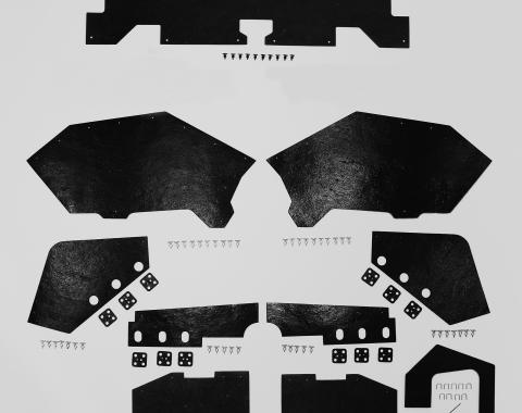 Detroit Muscle Technologies Mopar C Body 70-71 Plymouth Fury MEGA Splash Shield Set CFU7071SS90