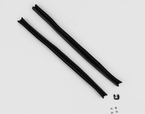 Detroit Muscle Technologies Mopar B Body 66 Belvedere Charger Coronet Satellite Door Glass Rear Lower Lock Side Run Channel Flocked Rubber Guide BXX6666WS70-AS990036