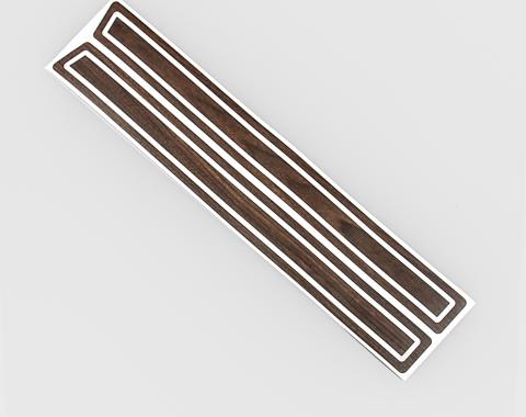 Detroit Muscle Technologies Mopar Dodge Truck 79-80 Warlock Lil Red Door Woodgrain Overlay - WALNUT TRK7980OL50-WALNUT