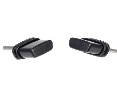 AMD Outside Door Handle Push Button Kit, Black, 66-67 Dodge Plymouth B-Body T-MP5213